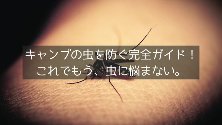 キャンプの虫を防ぐ完全ガイド！ これでもう、虫に悩まない。