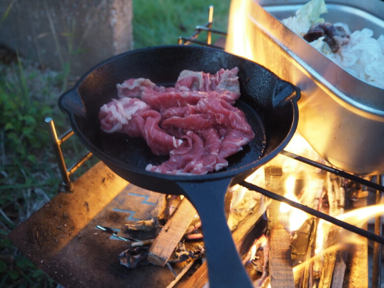 焚火調理は後片付けがめんどい
