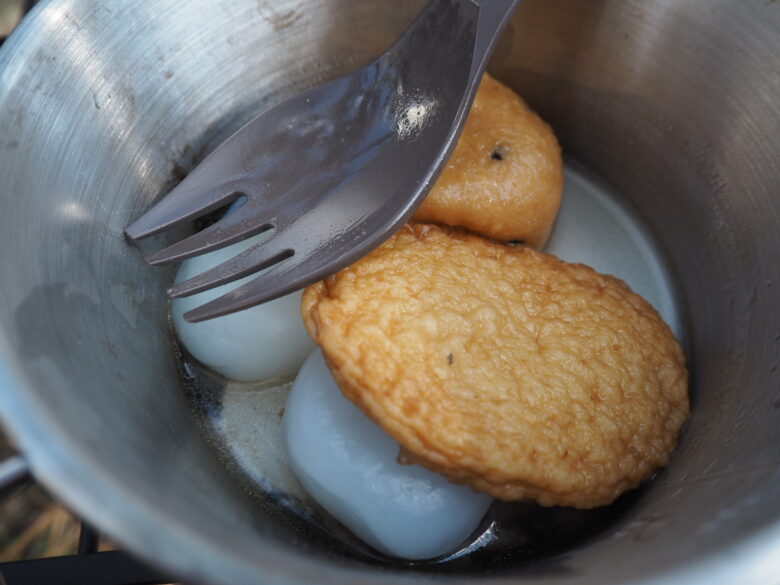 冬キャンプ×おでん